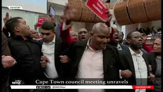 Cape Town council meeting unravels