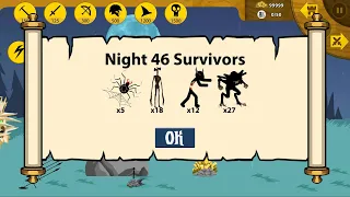 NIGHT 46 SURVIVORS MOD x9999 ICON FINAL BOSS BATTLE - STICK WAR LEGACY