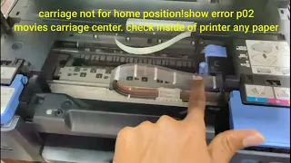 Canon error code P02 problem fixing