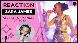 REACTION m/v SARA JAMES - "All Performances" | AGT 2022 WHAT'S YOUR Favorite?