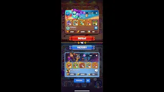 Rush Royale | Max Monk + Mari Lv16 VS Max Bansheer + Mermari lv16. 53 Bilion Damage | Hight Light