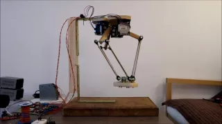 DIY Delta Robot using stepper motors - 1st Demonstrator