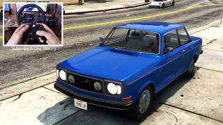 Volvo 142 - GTA V | Logitech G29 🔥 Reshade RTX + Graphic Mod