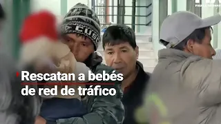 ¡DE NO CREERSE! | Rescatan a cuatro bebés de una supuesta red de tráfico en Perú