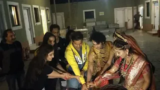 Radha Krishna Set Cake Cutting