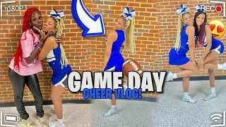 CHEER GRWM + SCHOOL VLOG | FOOTBALL GAME NIGHT🏈📣