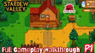 Stardew Valley | Full Gameplay Walkthrough | Part 4 Forest Farm Female Character