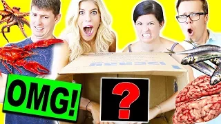 EXTREME WHAT'S IN THE BOX CHALLENGE!! (WE ACTUALLY ATE THEM!)