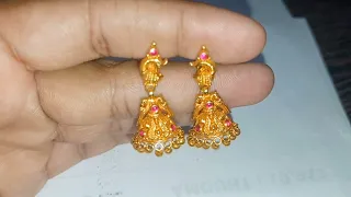 Trending Jhumak Disgen Collection 22k916 Gold Walle Disgen Collections Latest Beautiful Gold Earring