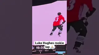 Luke Hughes Rookie Lap #hockey #nhl #shorts #sports #devils