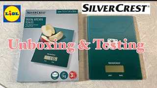 SILVERCREST DIGITAL KITCHEN SCALES UNBOXING AND TESTING (NUR SHOPPY) Middle of Lidl