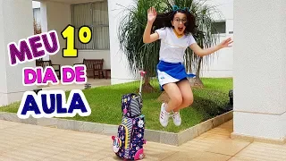 MEU PRIMEIRO DIA DE AULA - ROTINA VOLTA ÀS AULAS 2018 | Luluca