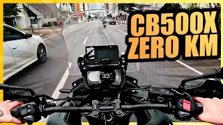 PRIMEIRA VOLTA COM A NOVA HONDA CB500X ZERO KM