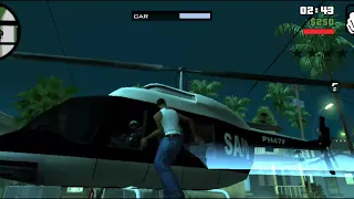 can steal helicopter police easy heli near cj can't fly 😂 gta san mod