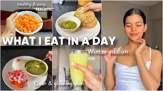 WHAT I EAT IN A DAY FOR HEALTHY CLEAR SKIN | ( Winter Edition ) | Mishti Pandey