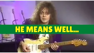 Why Does Yngwie Play His "Slow" Examples So Fast?