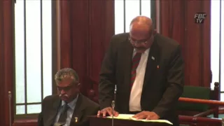 Fijian Member of Parliament, Hon. Samuela Vunivalu's speech on 2016 Budget