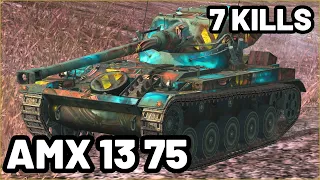 AMX 13 75 | 3.2K DAMAGE | 7 KILLS | WOT Blitz Pro Replays