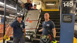 FDNY Bronx All Hands Box 7435 Three Stalled Trains with People Rescued Subway Station 2 & 5 Line