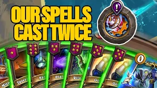 Our Spells Cast Twice and It's So Fun | Dogdog Hearthstone Battlegrounds