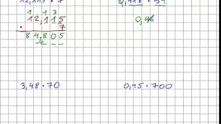 Mnożenie ułamków dziesiętnych przez liczby naturalne - Matematyka Szkoła Podstawowa i Gimnazjum