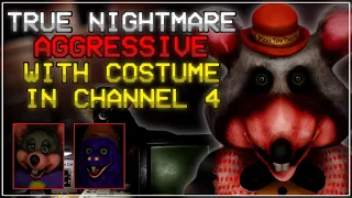 FNaCEC:R - True Nightmare Aggressive with Costume in Channel 4 Completed