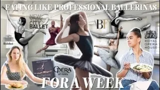 Eating Like PROFESSIONAL BALLERINAS For A Week! (Misty Copeland, Isabella Boylston, Maria Khoreva..)