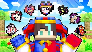 ¡Minecraft PERO hay CORAZONES del ASOMBROSO CIRCO DIGITAL! 🤯🎪 - Misaki Gamer