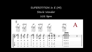 Superstition backing track E (Mi)