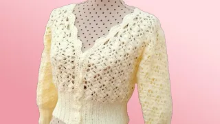🌿 Discover The Elegant Crochet Jacket Give Life to Your Projects! For all sizes!