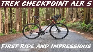 Trek Checkpoint ALR 5 // First Ride & Impressions // Best gravel bike you can buy?