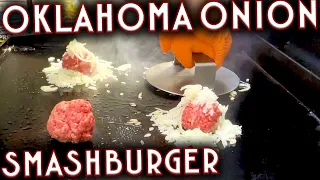 WAY BETTER! AMAZING OKLAHOMA ONION SMASHBURGER MADE ON THE BLACKSTONE GRIDDLE! EASY RECIPE