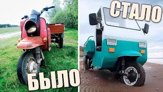 Build a Electric Cargo Trike with Old Soviet Scooter Tula