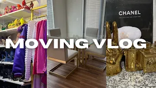 MOVING VLOG | SHOPPING FOR MY APARTMENT + IKEA CLOSET + NEW DECOR + UNPACKING & ORGANIZING