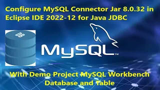 How to connect MySQL Database in Eclipse IDE  | JDBC Demo Project| Java JDBC #javajdbc #mysql