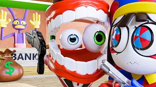 CAINE AND POMNI ROB A BANK?! The Amazing Digital Circus UNOFFICIAL Animation