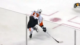 Simmonds snipes puck past Rask