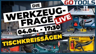 Tischkreissägen Live-Spezial - Die ultimative Werkzeugfrage! Donnerstag den 04.04.24 um 17:30 Uhr!