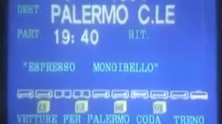 Annuncio treno espresso "Mongibello", Stazione Milano Centrale, 2008