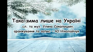 Така зима лише на Україні (Замела зима гори і долини) (з текстом для розучування)