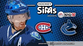 NHL 16 - Canadiens vs Canucks (Hockey Sims)