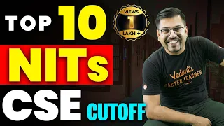 JEE 2023: Top 10 NITs | Cutoff For CSE Branch in all NITs 🎯| Harsh Sir | Vedantu JEE Made Ejee