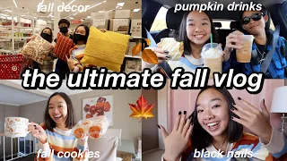 THE ULTIMATE FALL VLOG | buying fall decor, pumpkin spice lattes, & fall cookies! Nicole Laeno