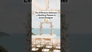 Wedding Planner vs Event Designer 🔔💒 #wedding #weddingstyle #weddingplanner #weddingplanning