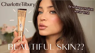 TRYING THE NEW BEAUTIFUL SKIN FOUNDATION 🤔 from Charlotte Tilbury. here's my thoughts