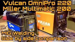 Vulcan Omnipro 220 welder Miller multimatic 200 test