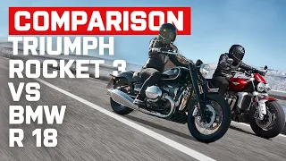 Triumph vs BMW | BMW R18 Vs Triumph Rocket 3 | Motorcycles Head to Head | Visordown.com