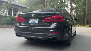 2018 BMW M550i Stock Exhaust Sound