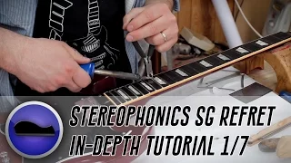 Tutorial - Ep 1 of 7 - Re-Fretting Kelly Jones of Stereophonics' #1 SG -  Nut & Fret removal