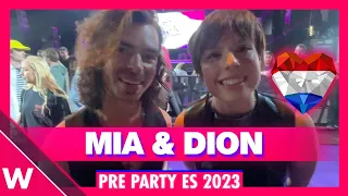 🇳🇱 Mia Nicolai & Dion Cooper - Burning Daylight | Eurovision PrePartyEs 2023 INTERVIEW